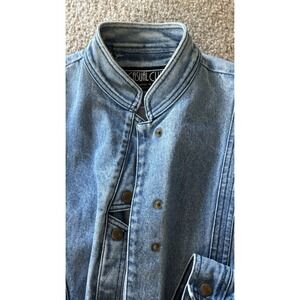 Casual Club Vintage 1980s Denim Jean Jacket 80s Retro Mall Brand Jeans M Jackson